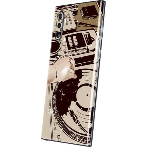 DJ Spinning Galaxy Note 10 Skin